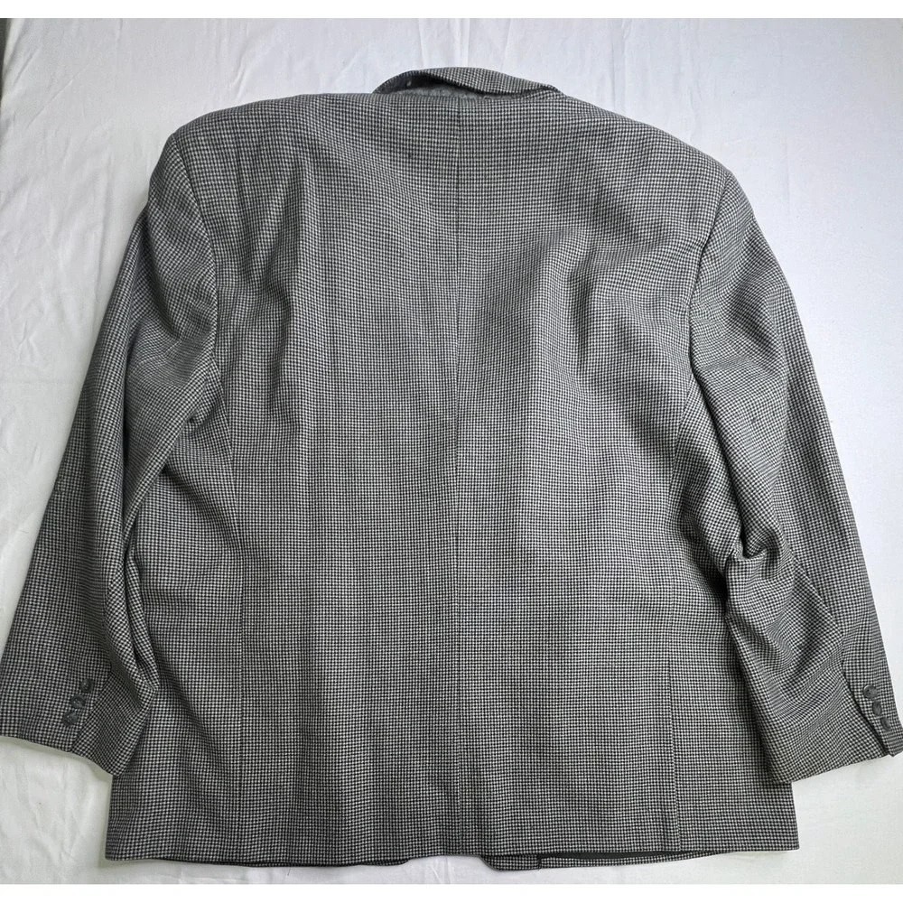 Gianelli Mens Blazer‎ Wool Blend Gray Business Casual Sport Jacket 54R